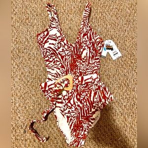 NWT One Piece Swimsuit Brown Leopard 🐆 024